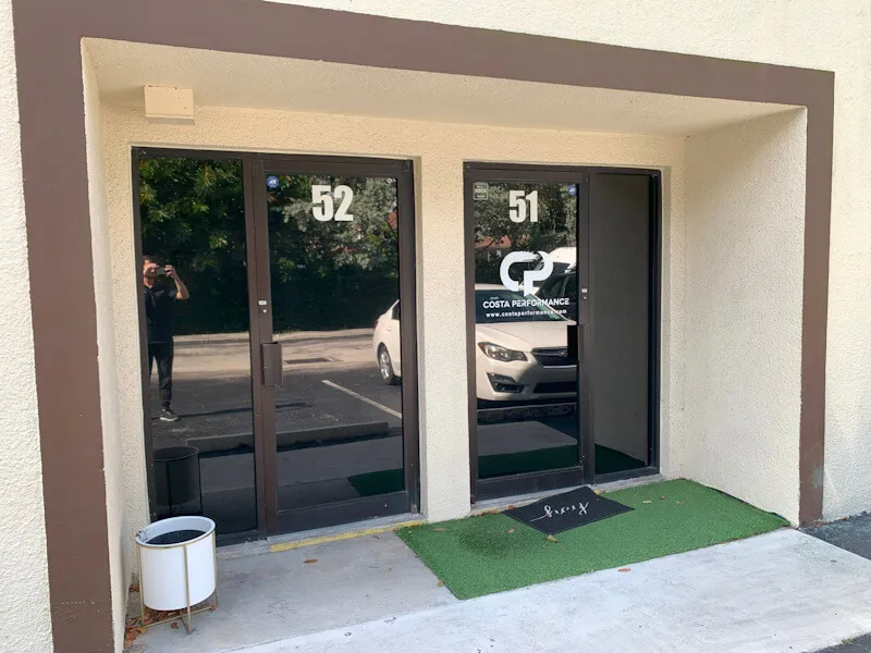 Physical Therapy Doc entrance at Costa Performance in West Boca Raton