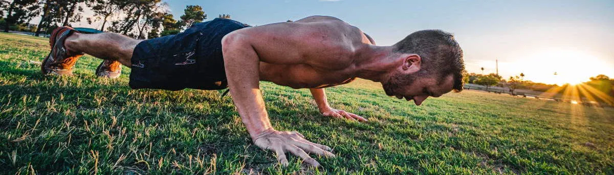 Dr. Vlad Madorsky doing a pushup