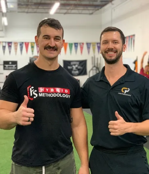 Dr. Vlad Madorsky with client Christos S. at Physical Therapy Doc in West Boca Raton
