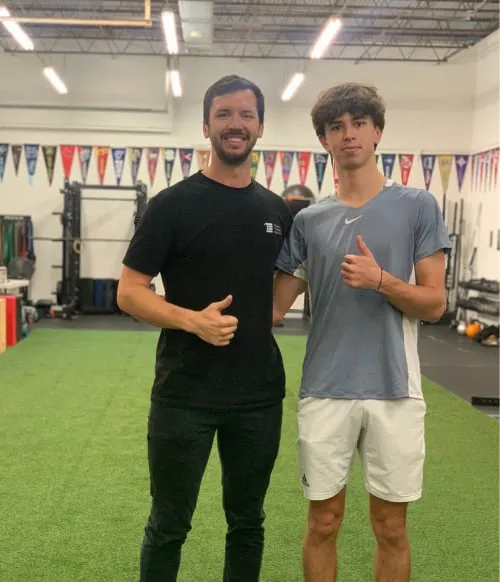 Dr. Vlad Madorsky with client Denys F. at Physical Therapy Doc in West Boca Raton